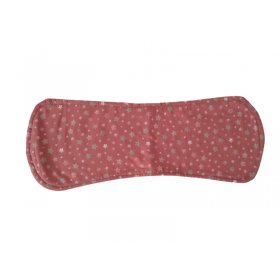 Paño lactancia recién nacido de estrellas con estampado rojo