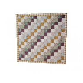 Arrullo algodón estampado cuadritos frontal