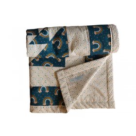 Arrullo estampado Arcoíris doblado dos caras