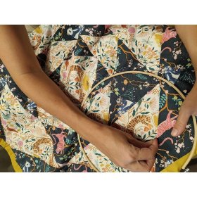 Arrullo tigres y flores hecho a mano 100%