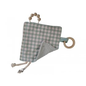 Juguete sensorial  vichy mint dos caras