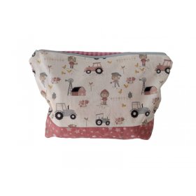 Neceser con estampado de tractor