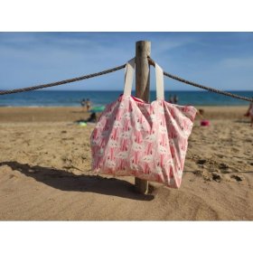 bolso flamenco playa