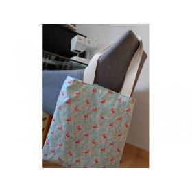 Bolso flamencos colgado asas