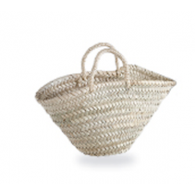 Capazo de palma con asa