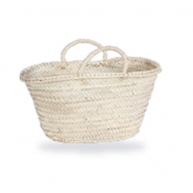 Capazo de palma con asa